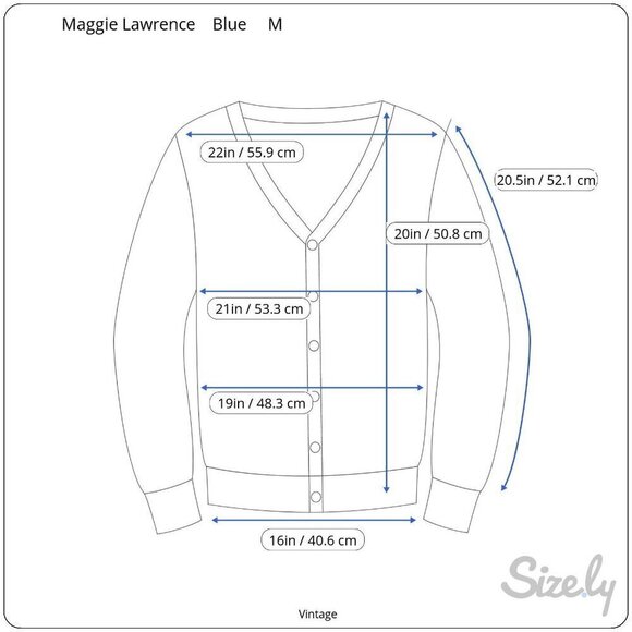 Maggie Lawrence Vintage Womens Embroidered Floral Navy Cardigan Knit Sweater M - Picture 8 of 11